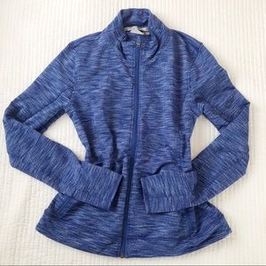 Athleta blue zip up activewear jacket